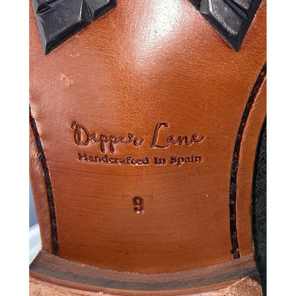 Dapper Lane Leather&Wool Men's‎ Octavia Dress Ankle Boots Brown&Gray Spain EUC 9